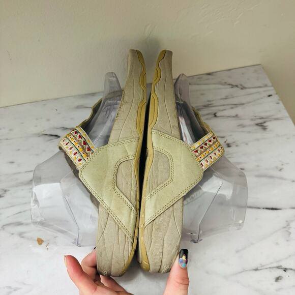 Skechers Tone Ups Beige Thong Sandals Women’s Size 10 - Picture 6 of 10